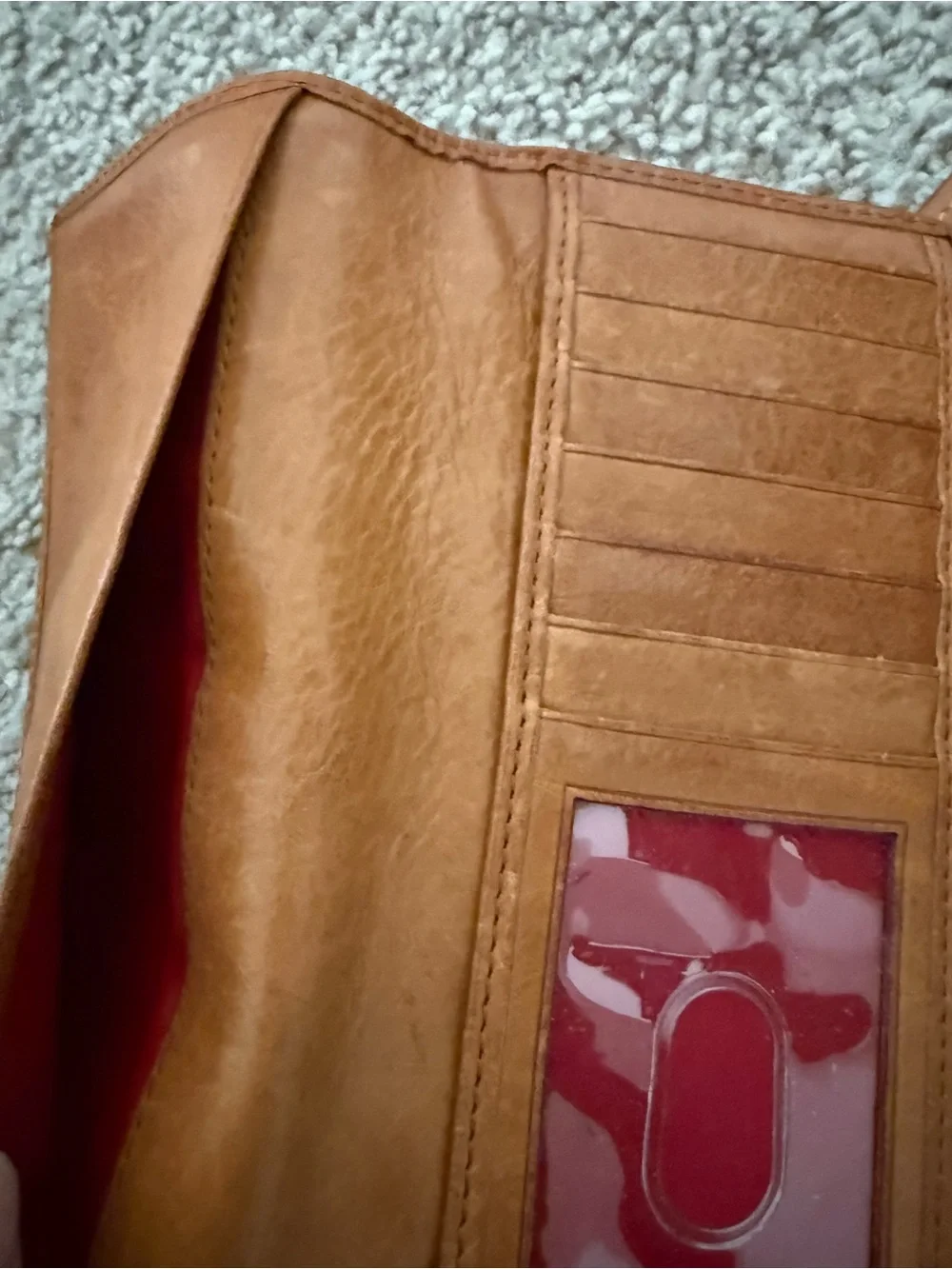 Dooney & Bourke Tan Leather Long Card Holder Wallet